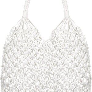 Travel Beach Fishing Net Handbag Woven Shoulder Bag Cotton Rope Macrame Mesh Bea